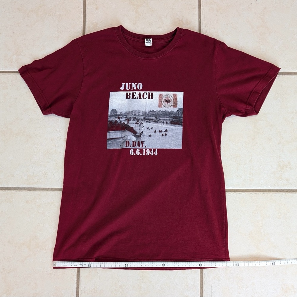 100% Cotton Size L Juno Beach D-Day WW2 Men’s T-Shirt - Picture 6 of 12